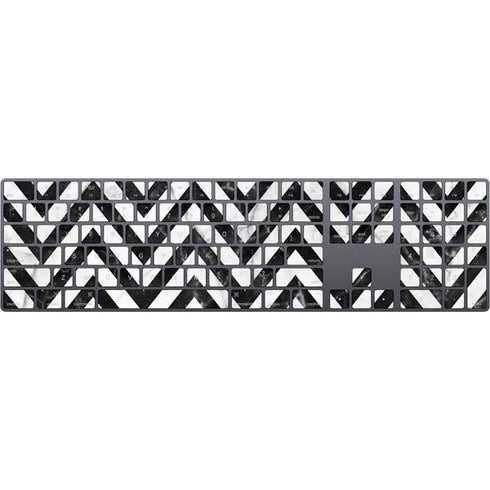 Chevron Marble Magic Keyboard with Numeric Keypad Skin