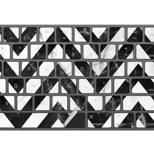 Chevron Marble Magic Keyboard with Numeric Keypad Skin