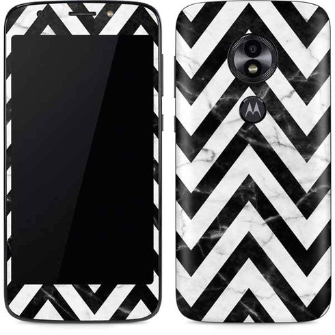 Chevron Marble Moto E5 Play Skin