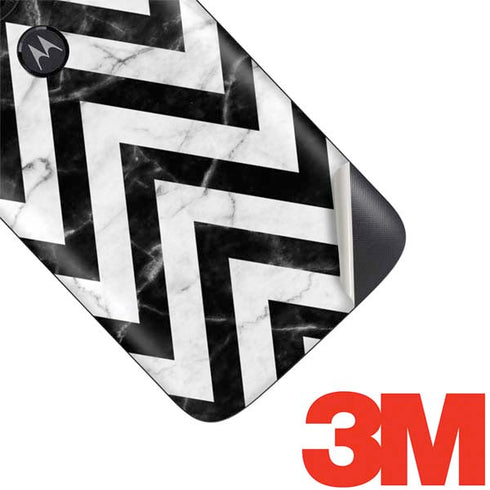 Chevron Marble Moto E5 Play Skin
