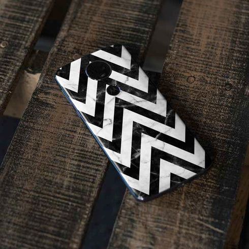 Chevron Marble Moto E5 Plus Skin