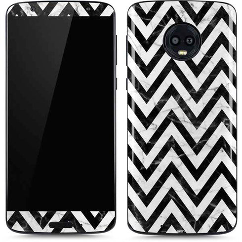Chevron Marble Moto G6 Skin