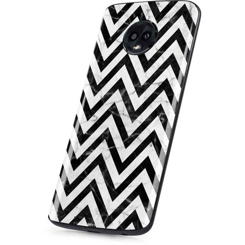 Chevron Marble Moto G6 Skin