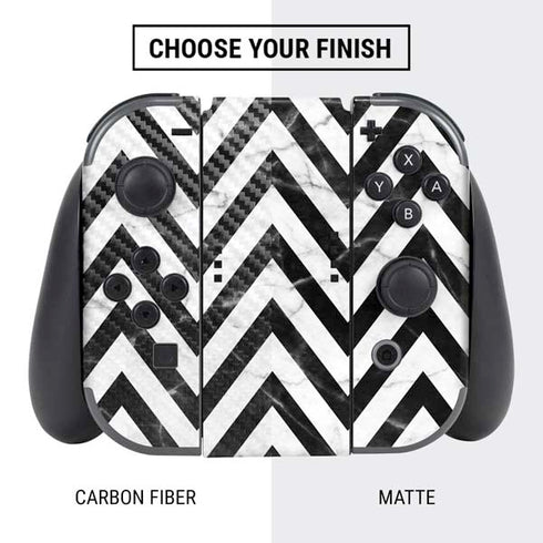 Chevron Marble Nintendo Switch Bundle Skin