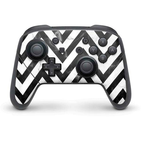 Chevron Marble Nintendo Switch Pro Controller Skin