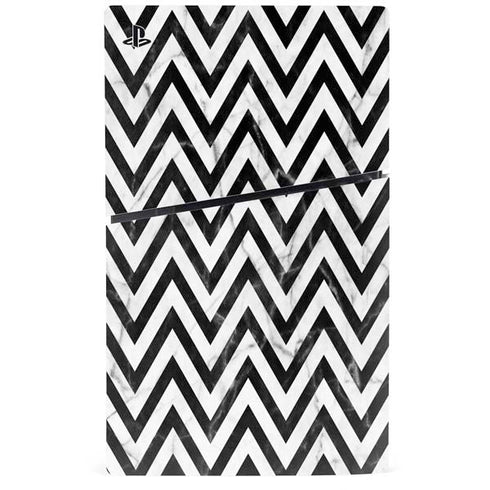 Chevron Marble PS5 Slim Disk Bundle Skin