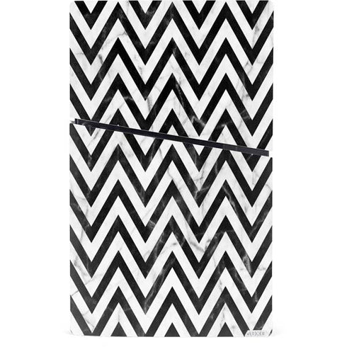 Chevron Marble PS5 Slim Digital Edition Console Skin