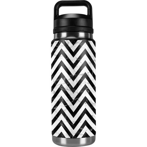 Chevron Marble YETI Rambler 26oz Bottle Skin