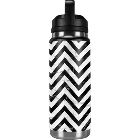 Chevron Marble YETI Rambler 26oz Bottle Skin