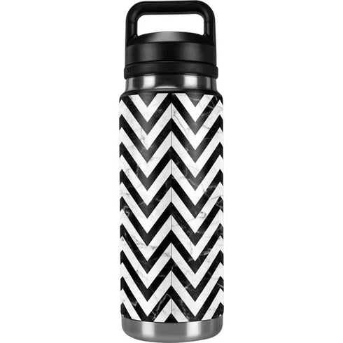 Chevron Marble YETI Rambler 26oz Bottle Skin