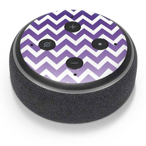 Chevron Purple Ombre Amazon Echo Dot Skin