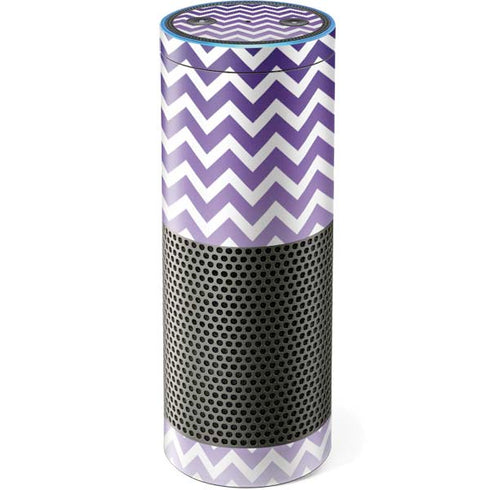 Chevron Purple Ombre Amazon Echo Skin