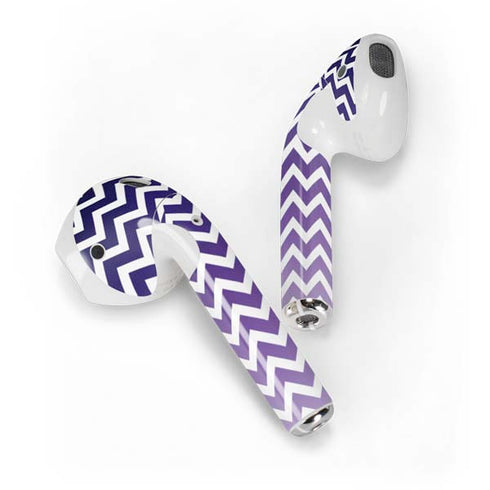 Chevron Purple Ombre Apple AirPods 2 Skin
