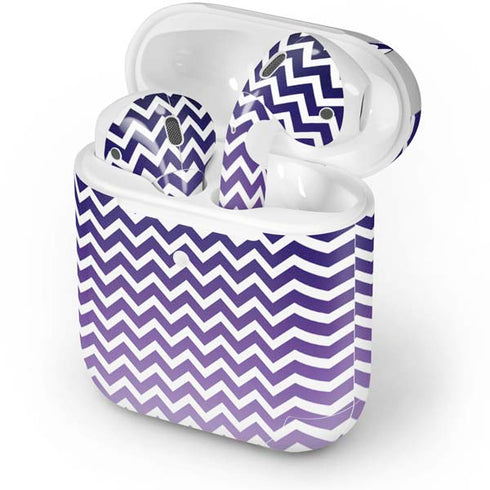 Chevron Purple Ombre Apple AirPods 2 Skin