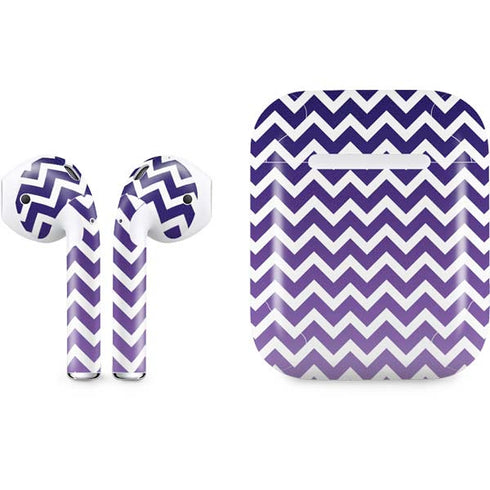 Chevron Purple Ombre Apple AirPods Skin