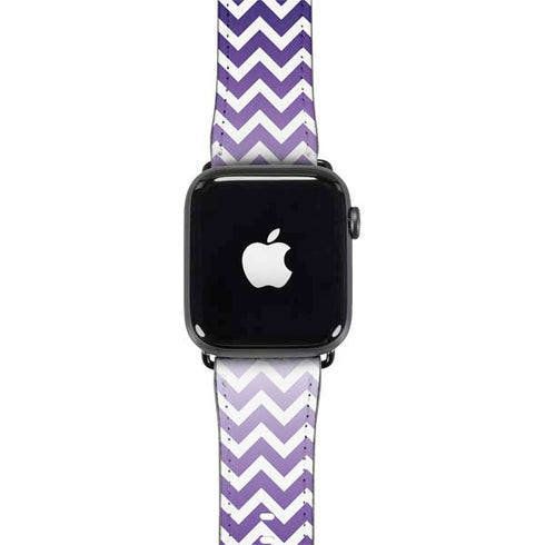 Chevron Purple Ombre Apple Watch Band 42-44mm