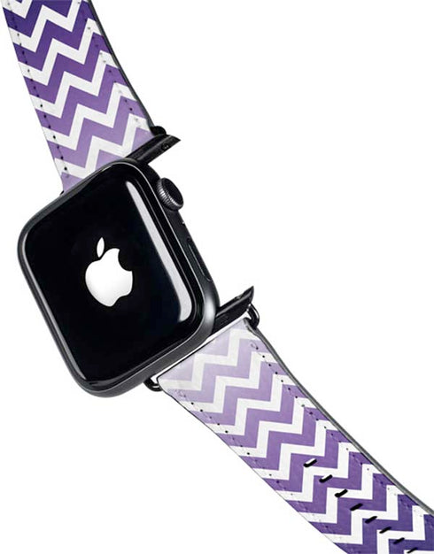 Chevron Purple Ombre Apple Watch Band 42-44mm