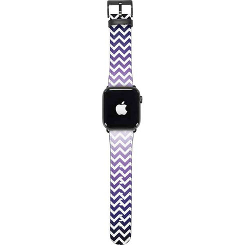 Chevron Purple Ombre Apple Watch Band 42-44mm