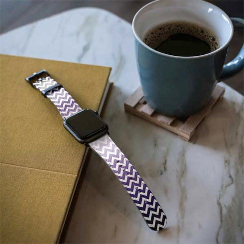 Chevron Purple Ombre Apple Watch Band 42-44mm