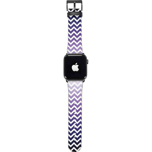 Chevron Purple Ombre Apple Watch Band 38-40mm