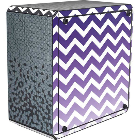 Chevron Purple Ombre Cooler Master MasterBox Q300L Mini Tower Skin