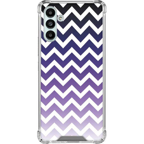 Chevron Purple Ombre Galaxy A13 5G Clear Case