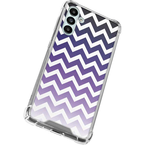 Chevron Purple Ombre Galaxy A13 5G Clear Case