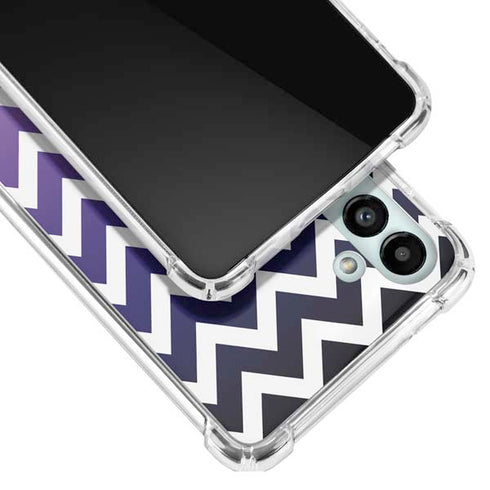 Chevron Purple Ombre Galaxy A13 5G Clear Case