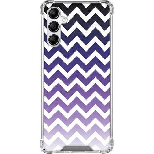 Chevron Purple Ombre Galaxy A14 5G Clear Case