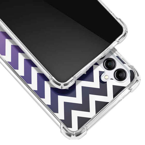 Chevron Purple Ombre Galaxy A14 5G Clear Case
