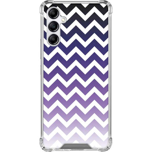 Chevron Purple Ombre Galaxy A15 5G Clear Case