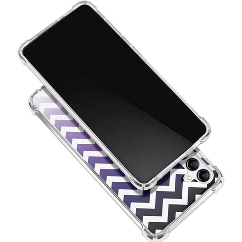 Chevron Purple Ombre Galaxy A15 5G Clear Case