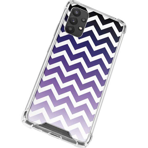 Chevron Purple Ombre Galaxy A32 5G Clear Case