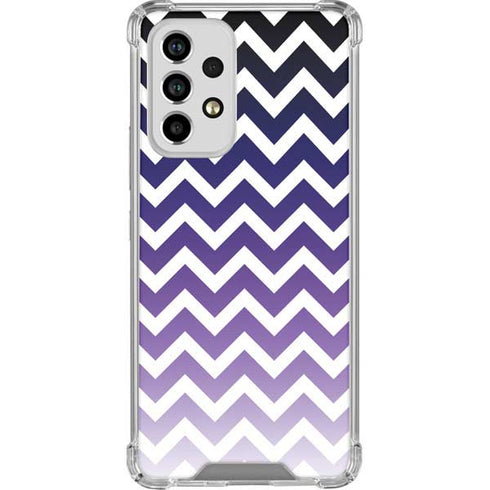 Chevron Purple Ombre Galaxy A33 5G Clear Case