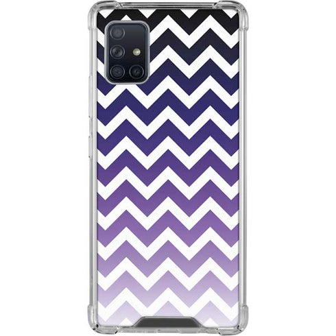 Chevron Purple Ombre Galaxy A51 5G Clear Case