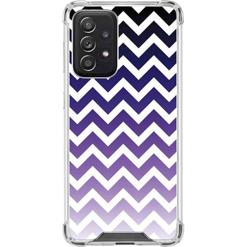 Chevron Purple Ombre Galaxy A52 5G Clear Case