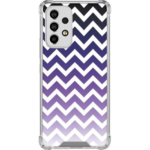 Chevron Purple Ombre Galaxy A53 5G Clear Case