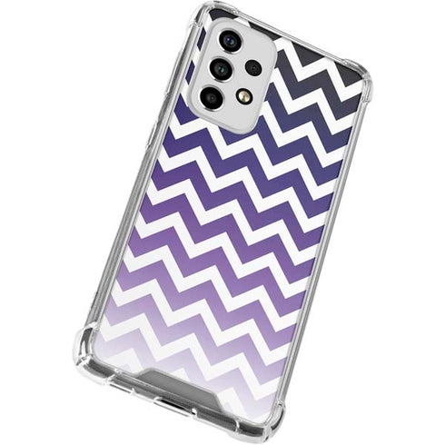 Chevron Purple Ombre Galaxy A53 5G Clear Case