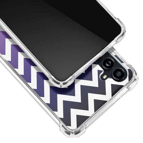 Chevron Purple Ombre Galaxy A54 5G Clear Case