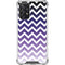 Chevron Purple Ombre Galaxy A72 5G Clear Case