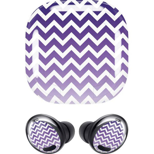 Chevron Purple Ombre Galaxy Buds Pro Skin