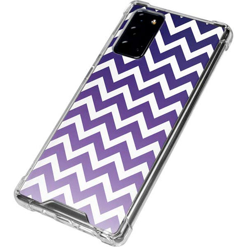 Chevron Purple Ombre Galaxy Note20 5G Clear Case