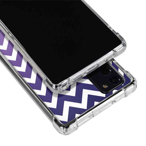 Chevron Purple Ombre Galaxy Note20 5G Clear Case