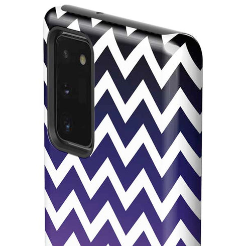 Chevron Purple Ombre Galaxy Note20 5G Pro Case