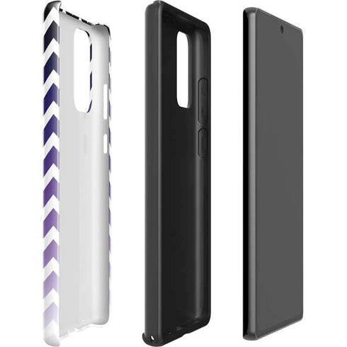 Chevron Purple Ombre Galaxy Note20 5G Pro Case