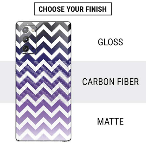 Chevron Purple Ombre Galaxy Note20 5G Skin