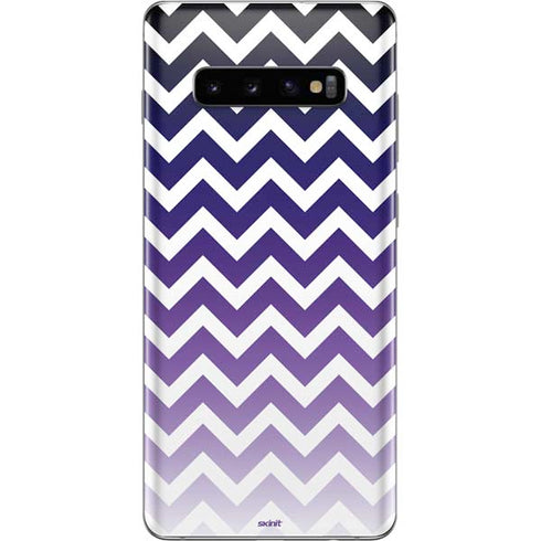 Chevron Purple Ombre Galaxy S10 Plus Skin