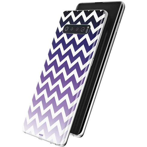 Chevron Purple Ombre Galaxy S10 Plus Skin