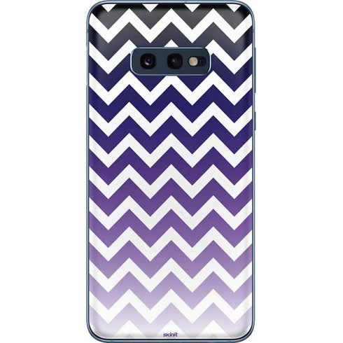 Chevron Purple Ombre Galaxy S10e Skin