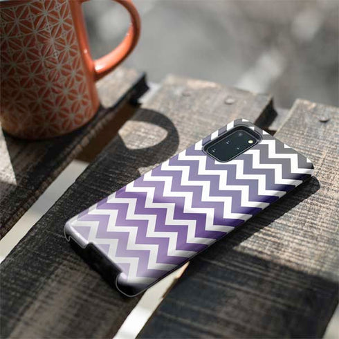 Chevron Purple Ombre Galaxy S20 Plus Pro Case